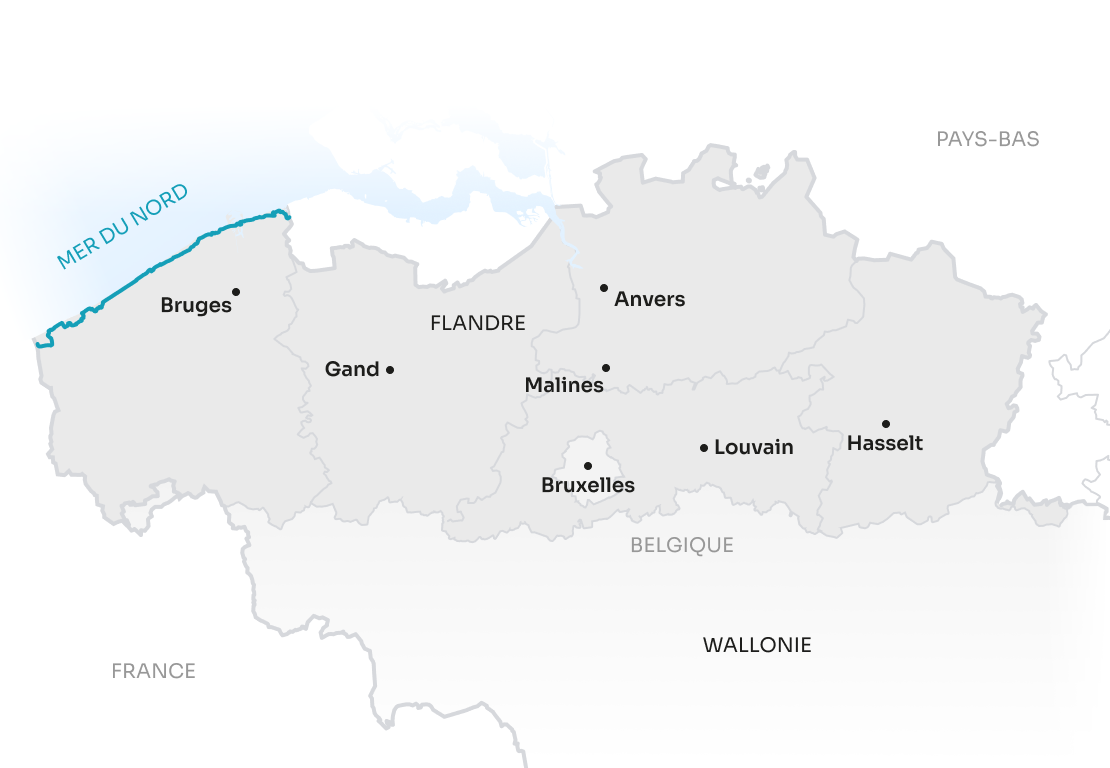 Map Flanders FR Coastal Route