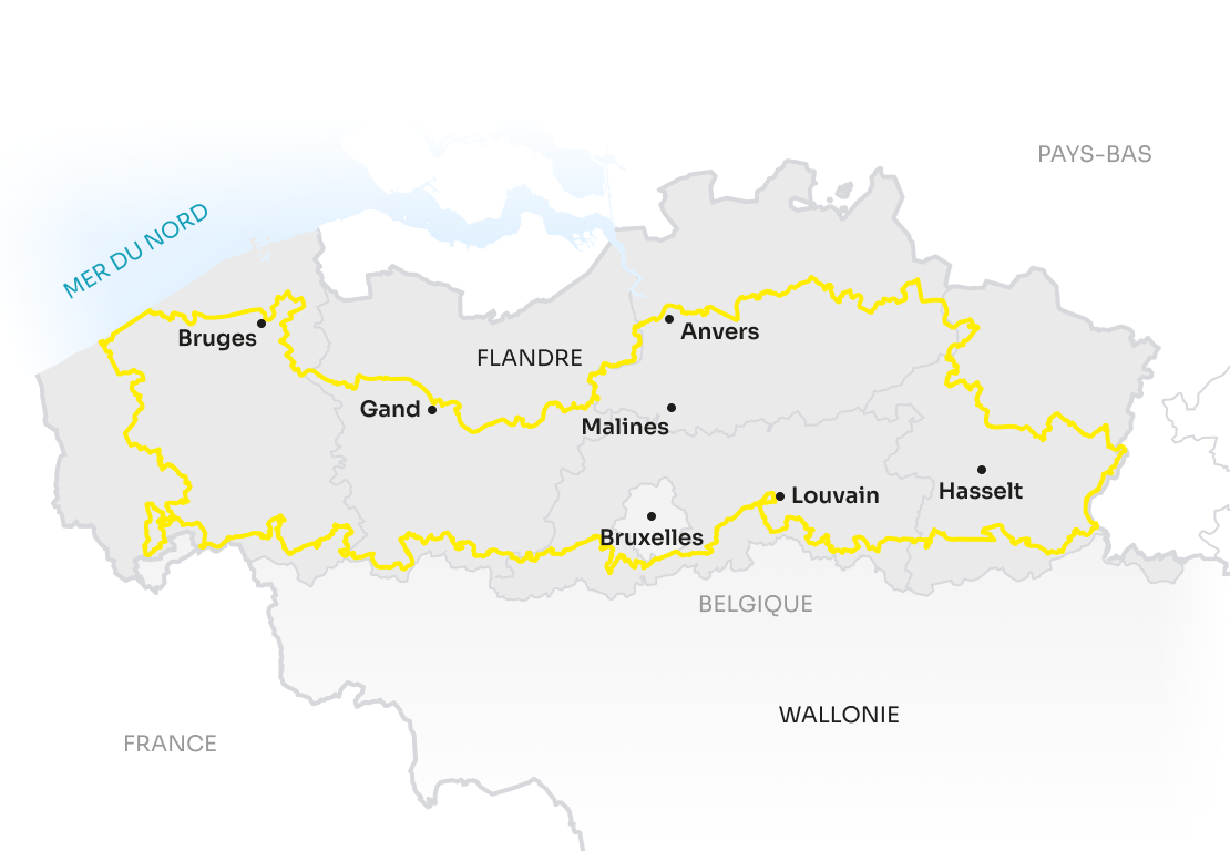 Map Flanders FR Flanders Route